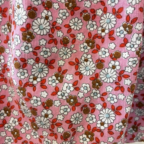 Baby Boden Pink Deer Vintage Daisy Applique Corduroy Pinnie Dress 18-24 Months - Picture 16 of 16